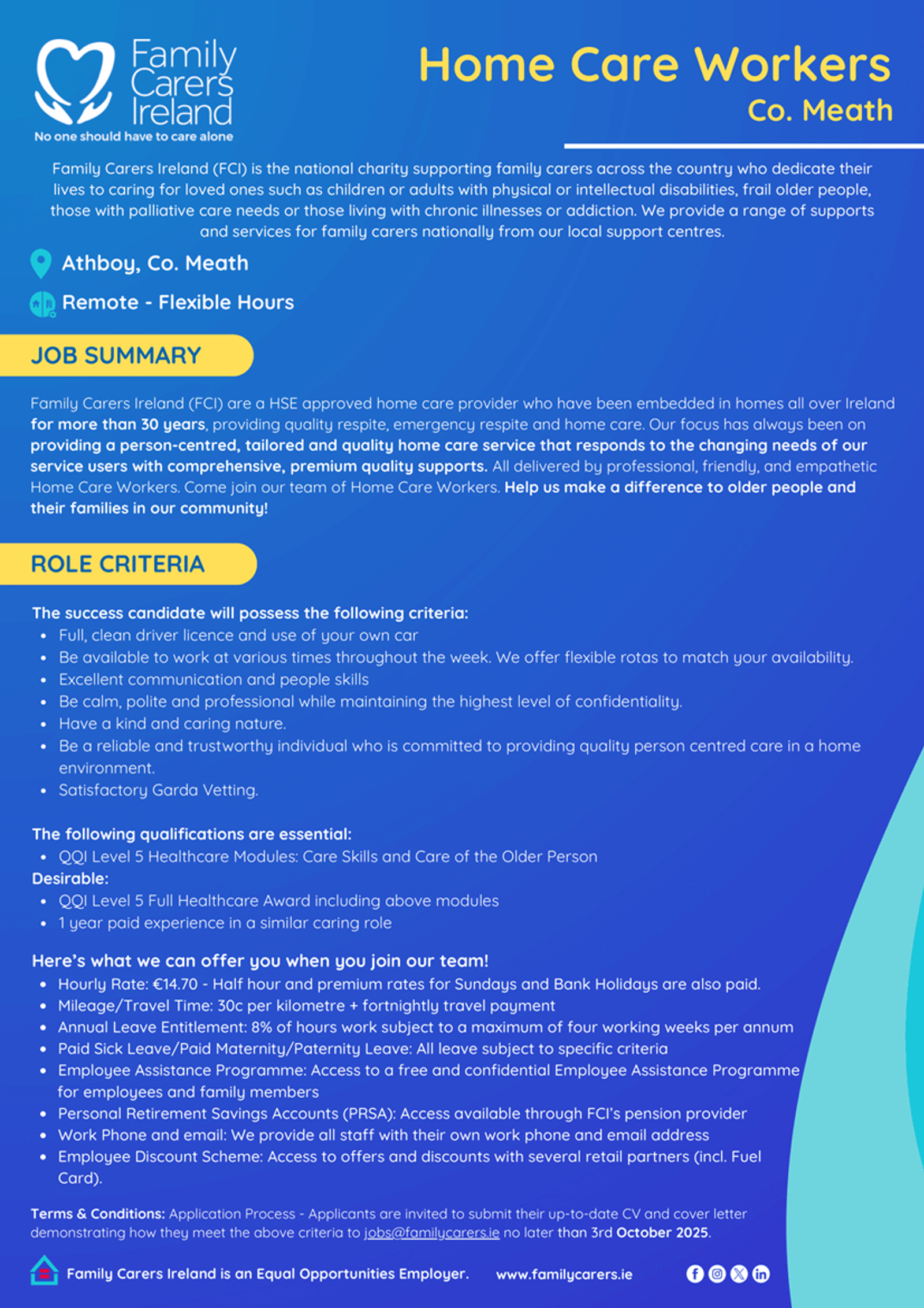 Home Care Workers - Athboy, Co. Meath